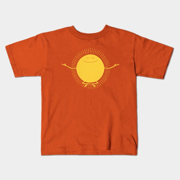 Sun Worshipper Kids T-Shirt by Thepapercrane